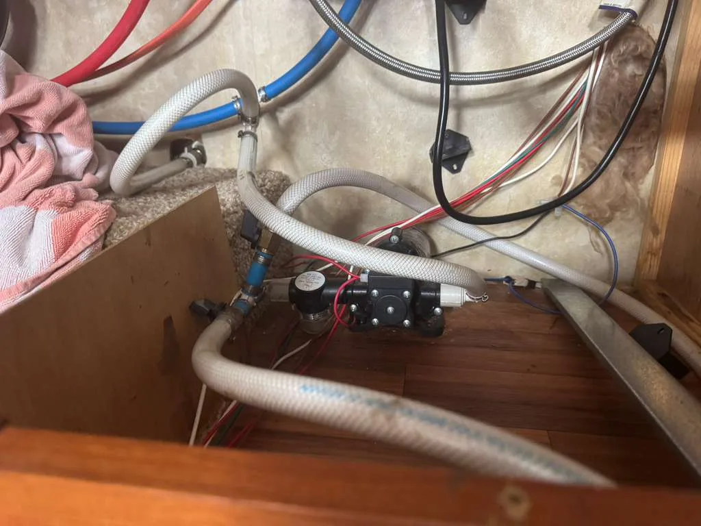 PEX pipe repair and replacement on an RV in Palm City Florida