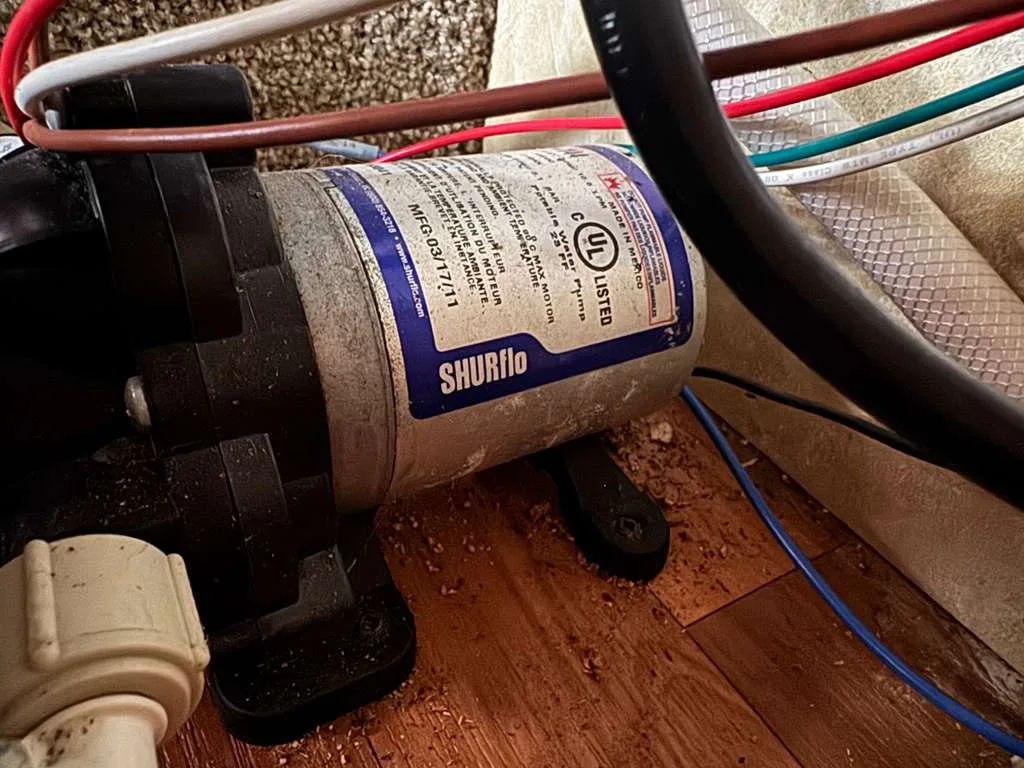 RV water pump diagnosis and replacement in Palm City FL